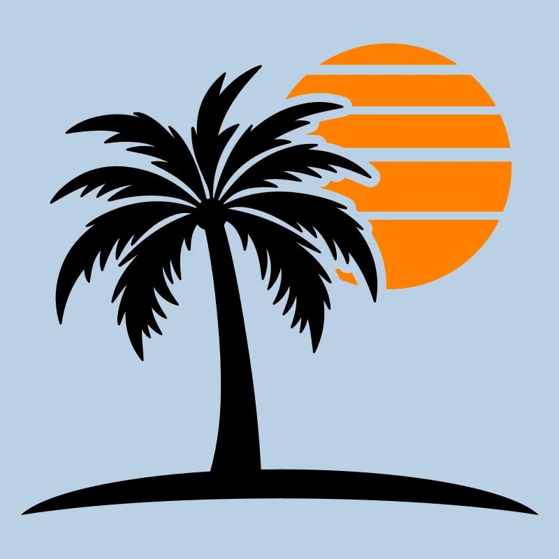 Palm Tree Sun Island