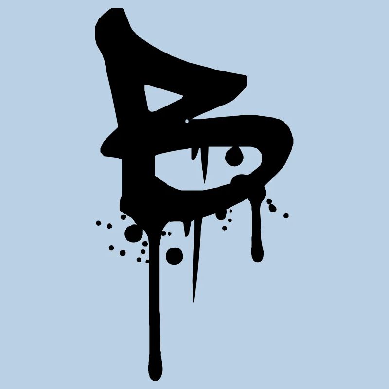 Graffiti B gouttes aspersion de sang Farbklex