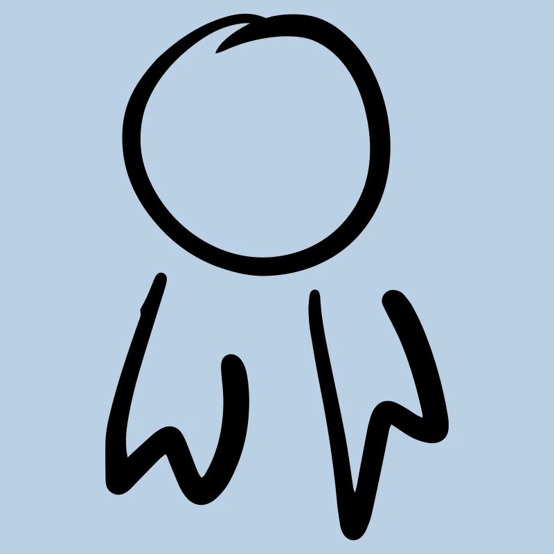 Square Badge / Order Template. Scrawl.