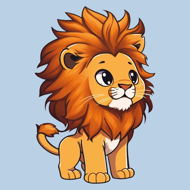 Lion totalement mignon