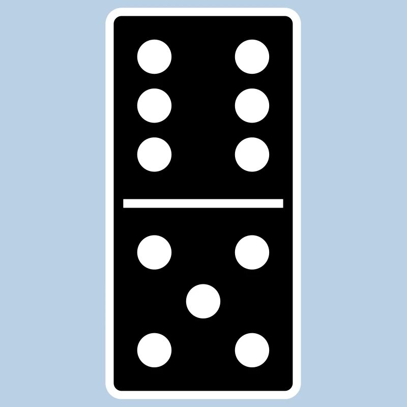 DOMINO STONE 6: 5 - VARIABLE COLOR - VECTOR DESIGN!