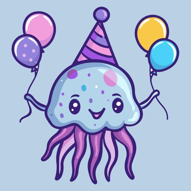 Qualle Geburtstag Comic