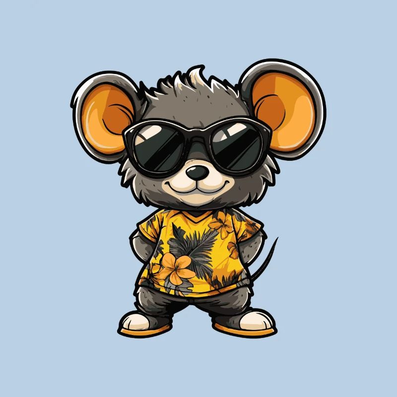Mouse Comic Cool Summer