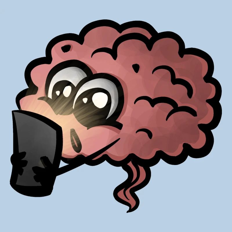Brain Cell Phone Addiction Gift Idea - Dopamine Addicted