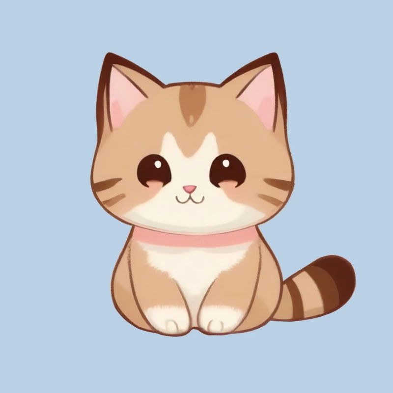 dessin chat, chat mignon, bébé chat