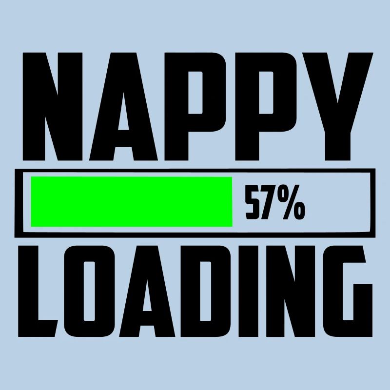 nappy loading funny logo and quote