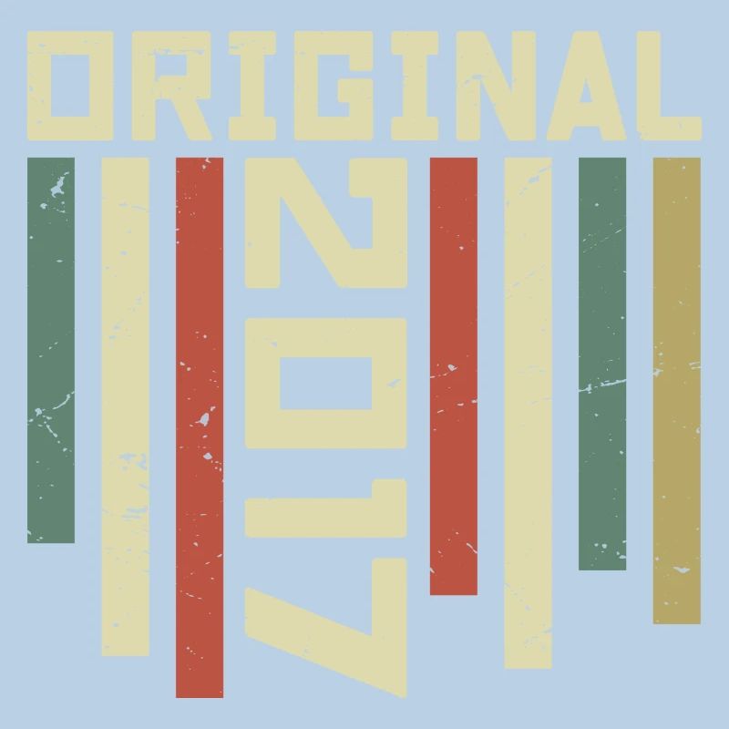 2017 Retro Geschenk 2017 7 Jahre Jubiläum Geschenk