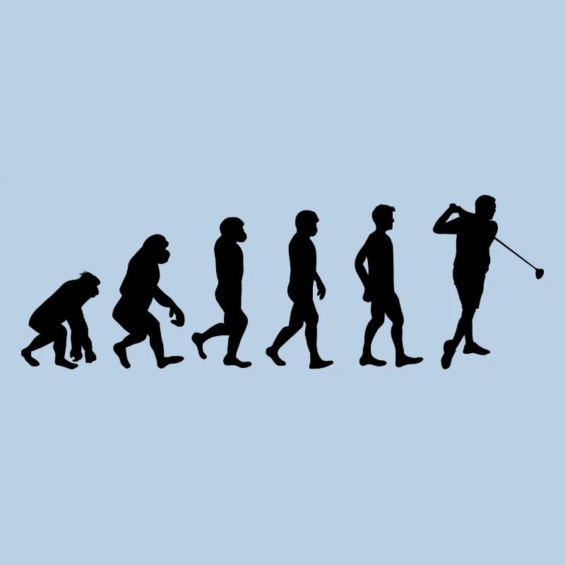 Golf Evolution Golfer Golf Papa Young Golfer