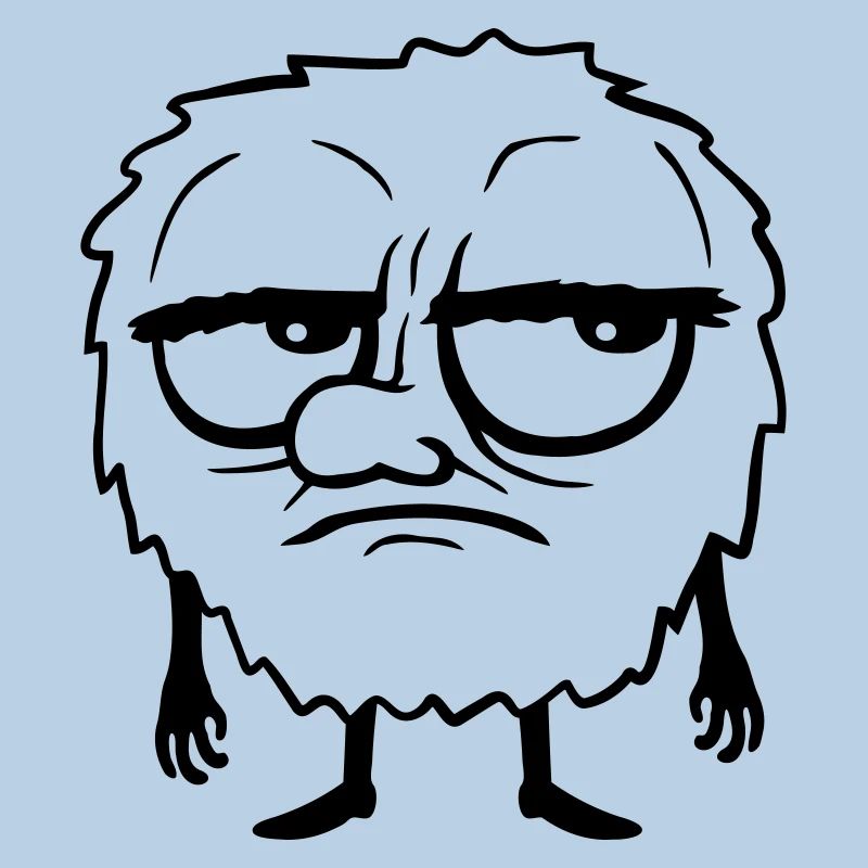 Cartoon Monsters Roll Eyes