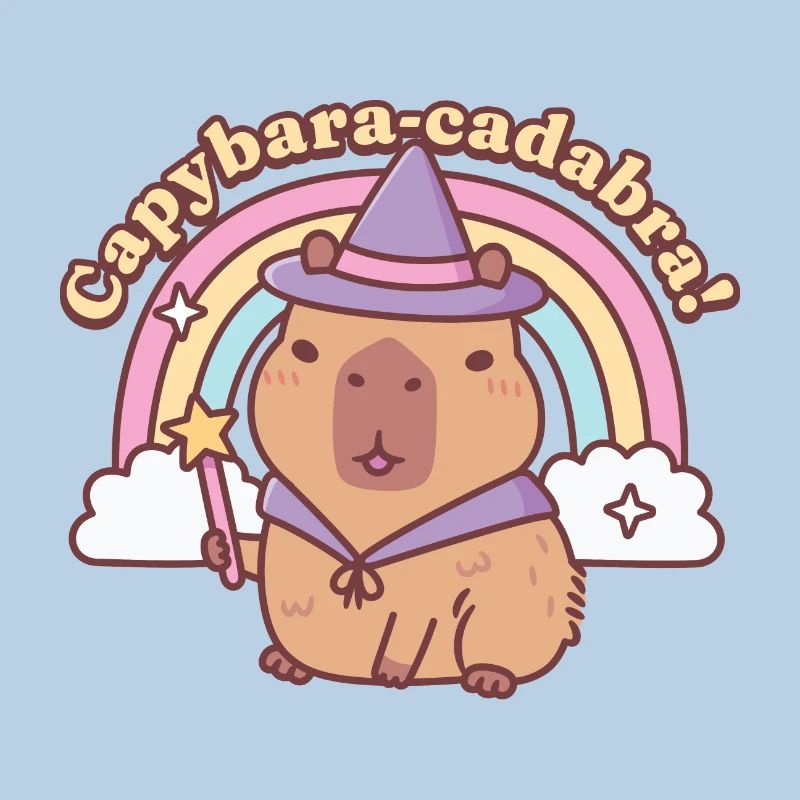 Mignon Capybara Magic Capybaracadabra Drôle