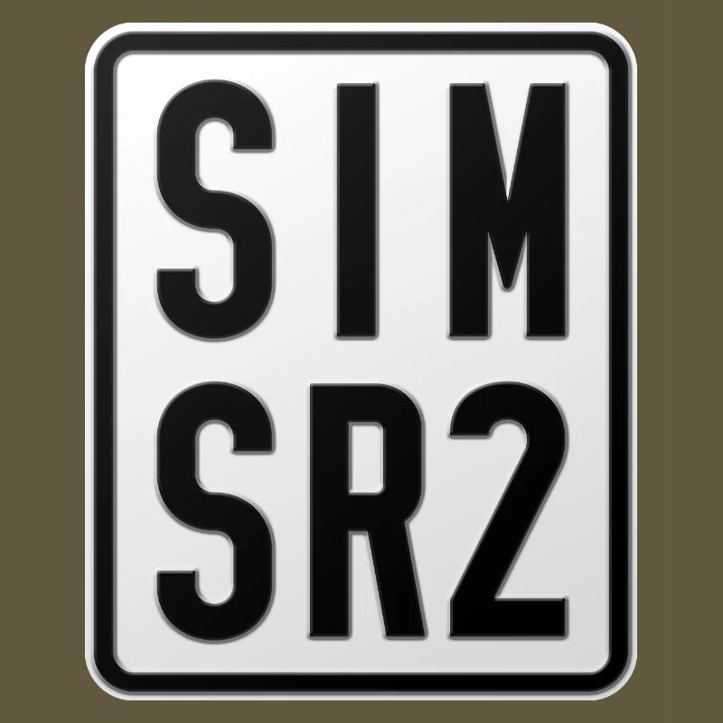 Plaque d’immatriculation du cyclomoteur Simson SR2
