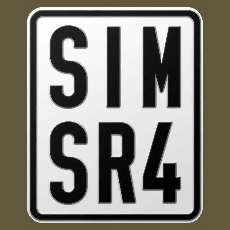 Plaque d’immatriculation du cyclomoteur Simson SR4