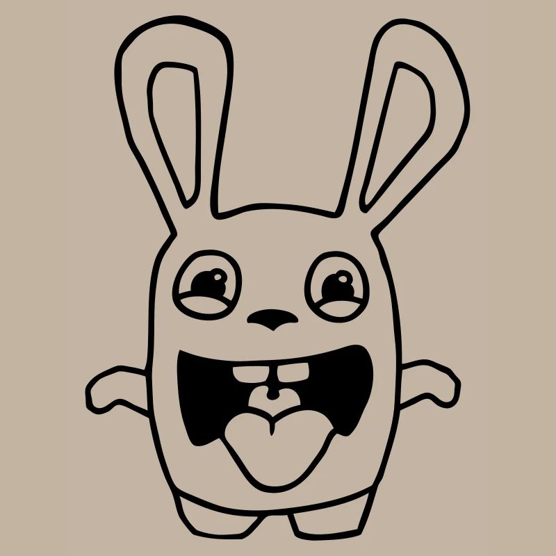 dessin lapin mignon débile style BD cartoon fun