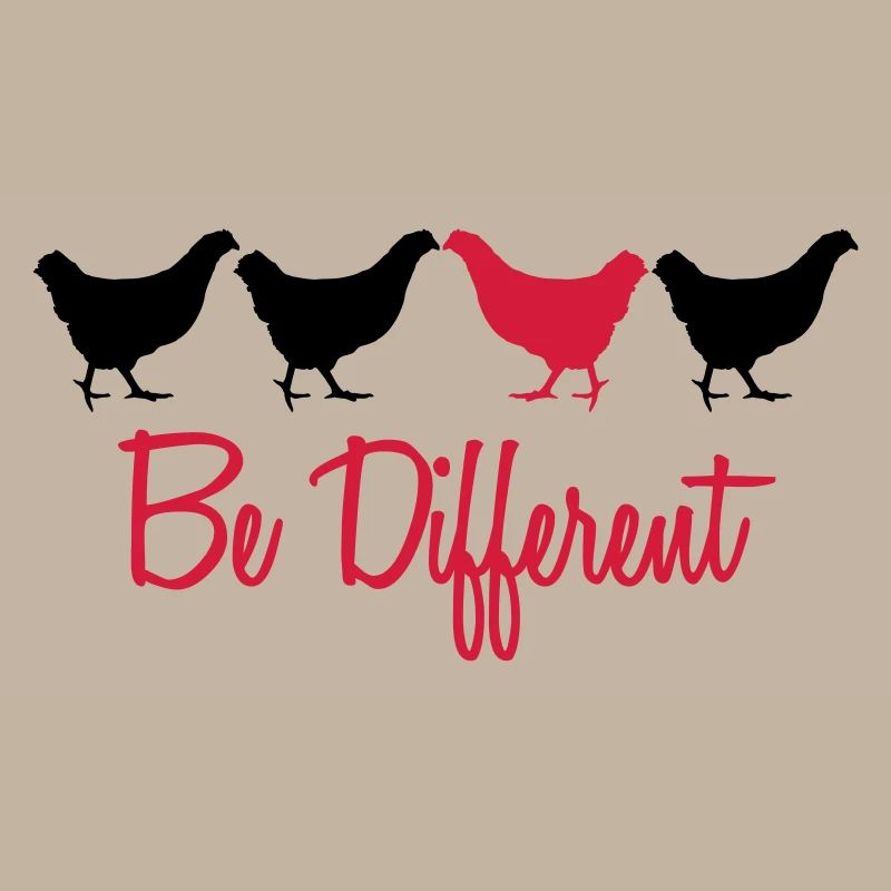 Être mit Huhn différents texte