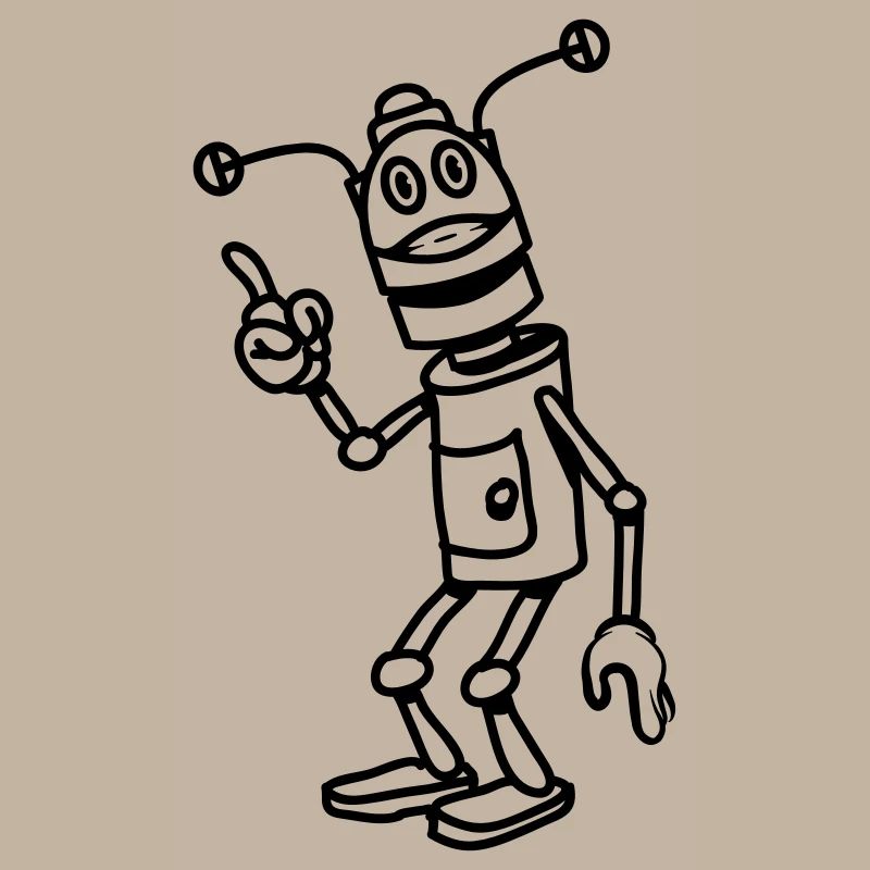 Attention cool drôle de robot fun comique