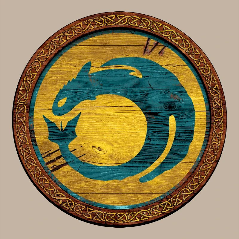 Dragons Bouclier Avec Logo