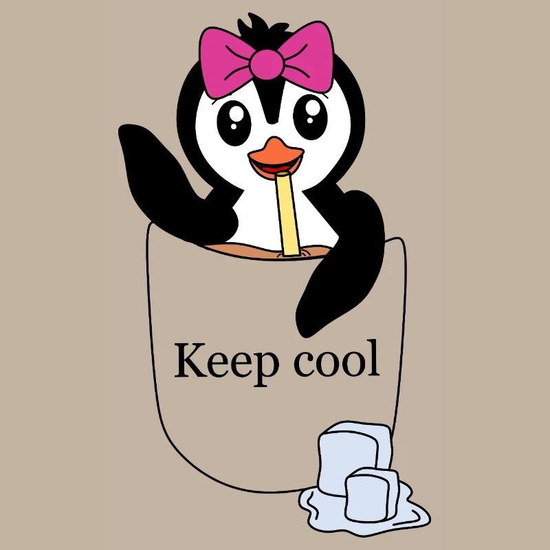 Penguin in breast pocket – Keep cool