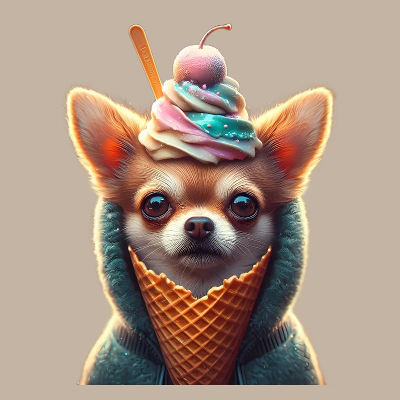 Chihuahuat Mignon en Cornet de Glace