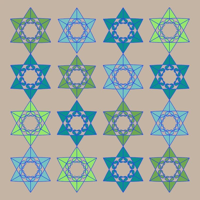 Star Scape Geometric Pattern