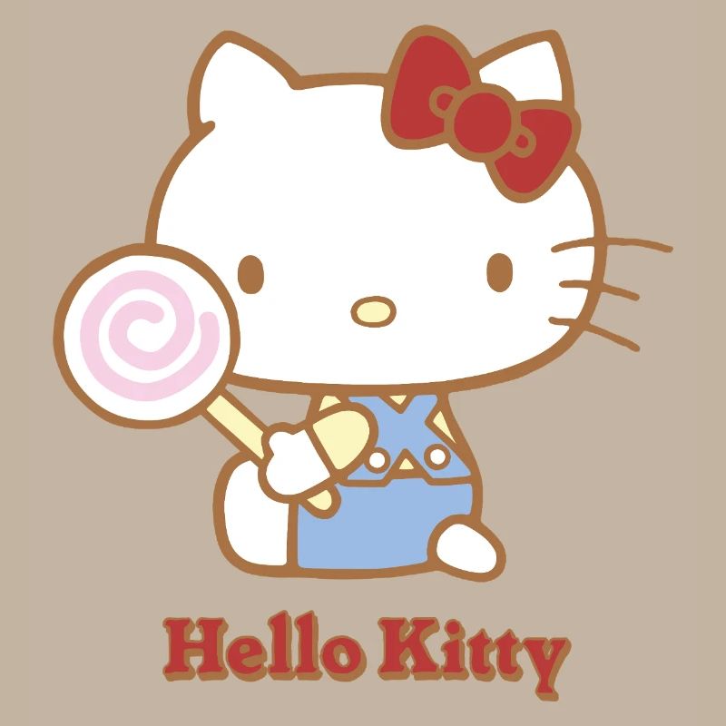 Hello Kitty With A Lollipop