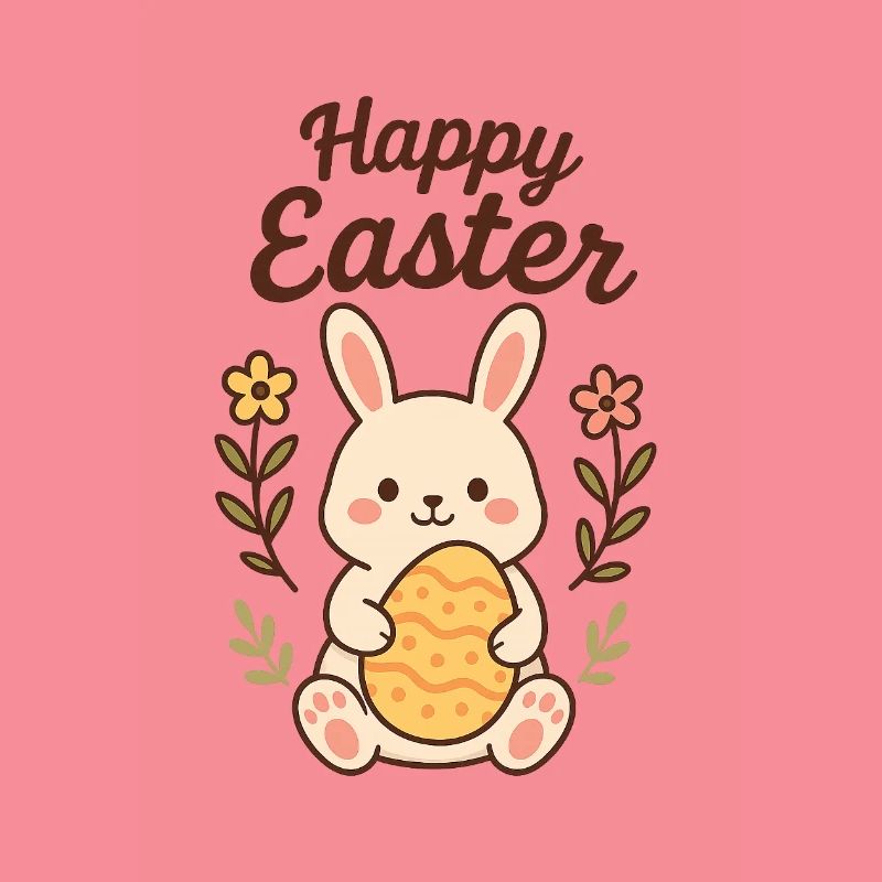Bunny with an Easter Egg