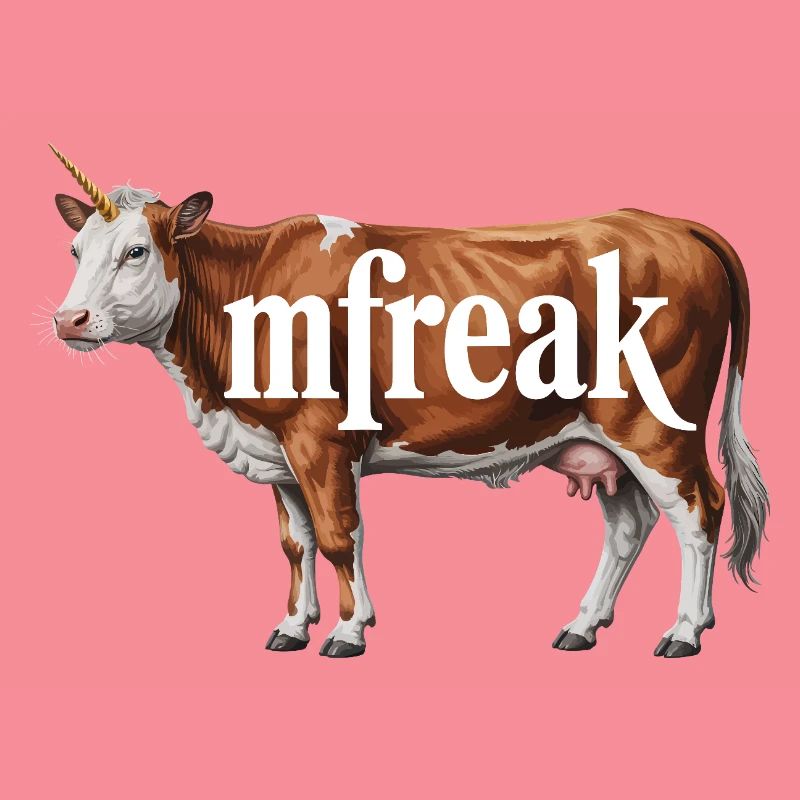 Typographie de vache étrange Tee