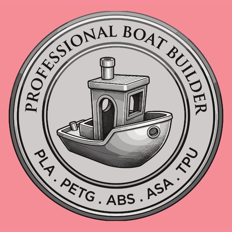 Constructeur professionnel de bateaux – Emblème d’impression 3D