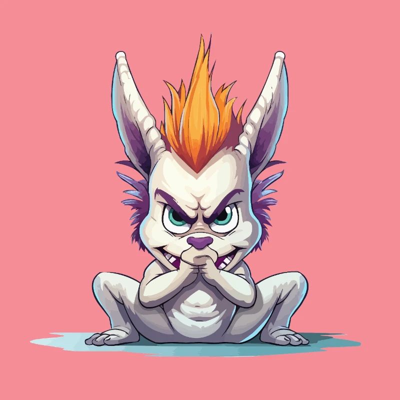 Angry Mohawk Bunny