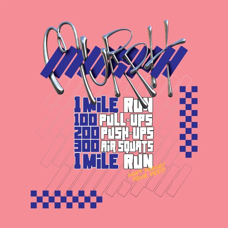 Murph Hero WOD CrossTraining light graphic version