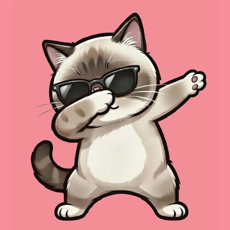 Dabbing Ragdoll Cat