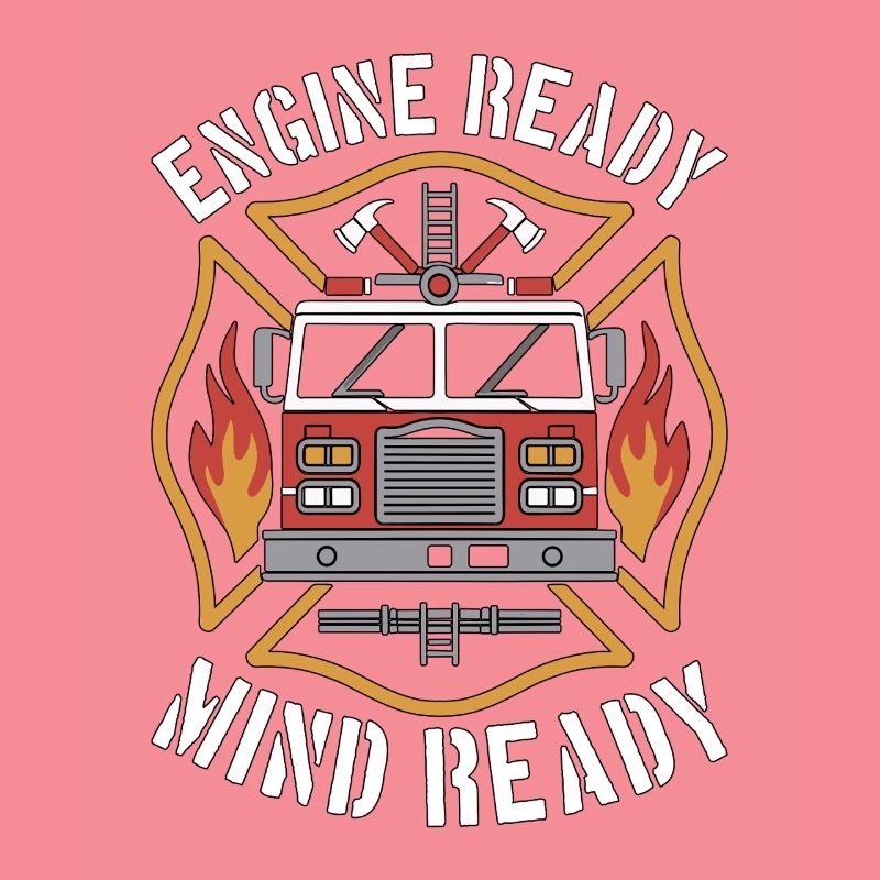 Fire Engineer Engine Ready Mind Ready Firefighting