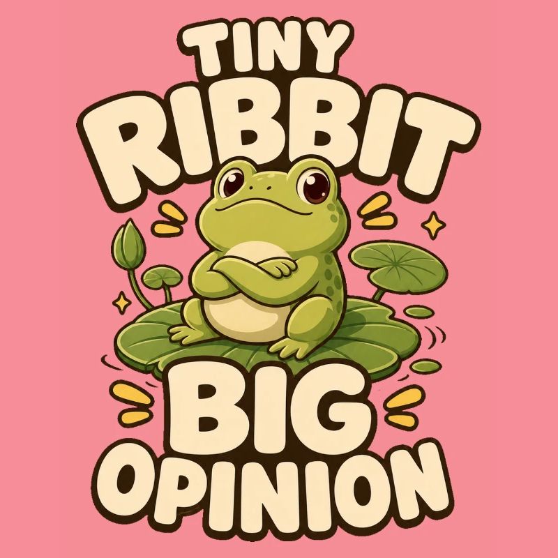 Tiny Ribbit Big Opinion Frog
