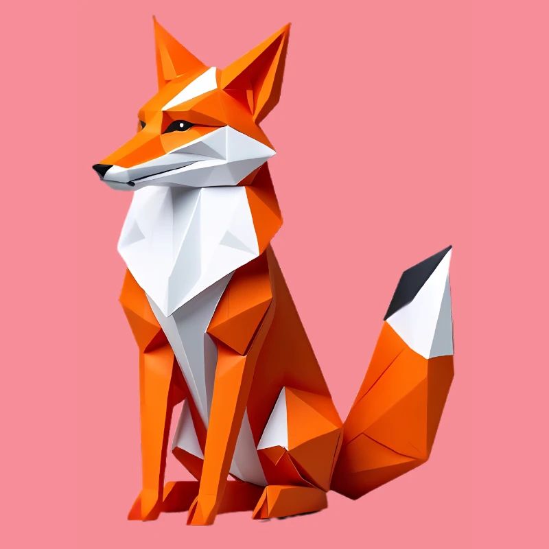 Geometric Polygon Fox