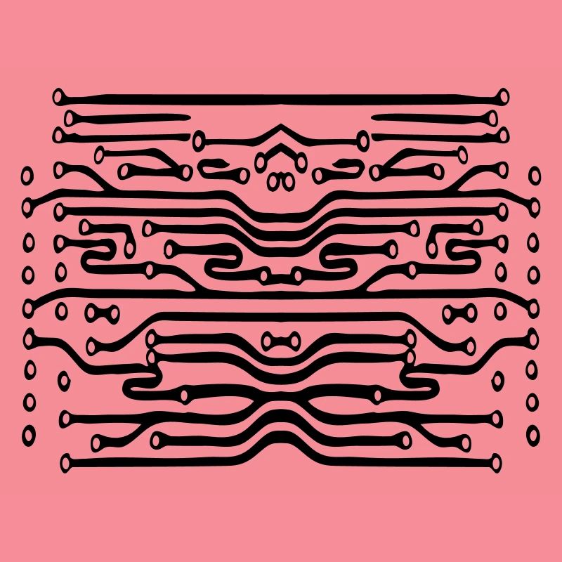 design lines microchip disk pattern cool lines