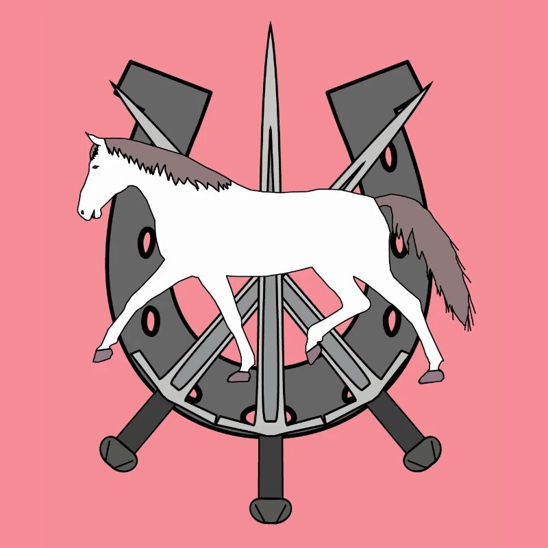 Cheval Ross Cheval Fer à cheval Épées Cavalier d’épée