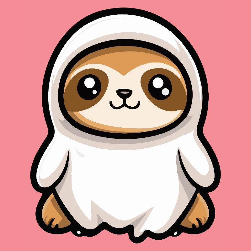 Sloth Halloween Ghost