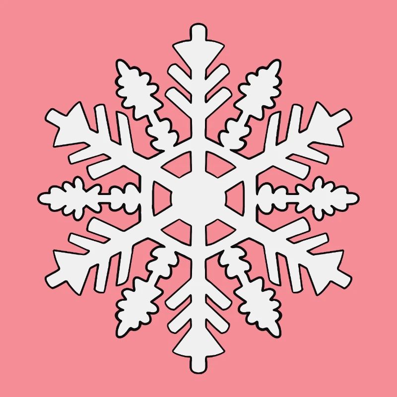 Silhouette de flocon de neige