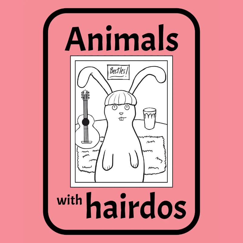 Lapin avec coiffure