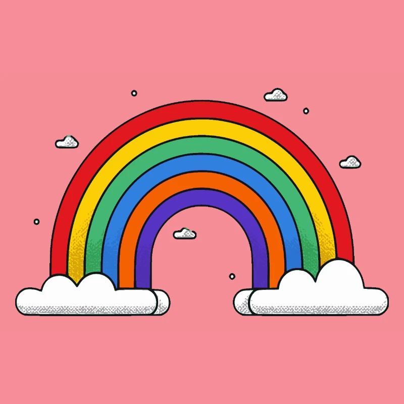 Rainbow on clouds