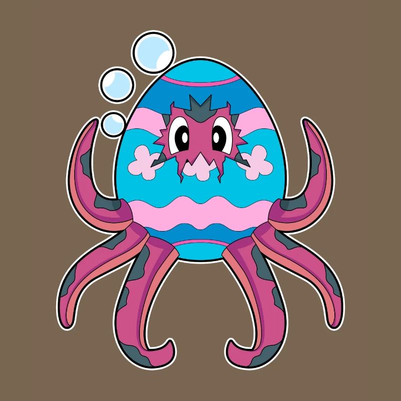 Octopus Easter Easter Egg