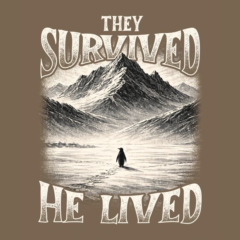 They Survived He Lived Penguin Meme Existential
