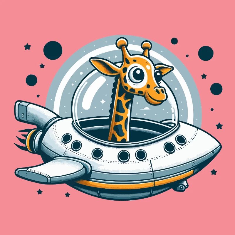 Aventure spatiale de girafe