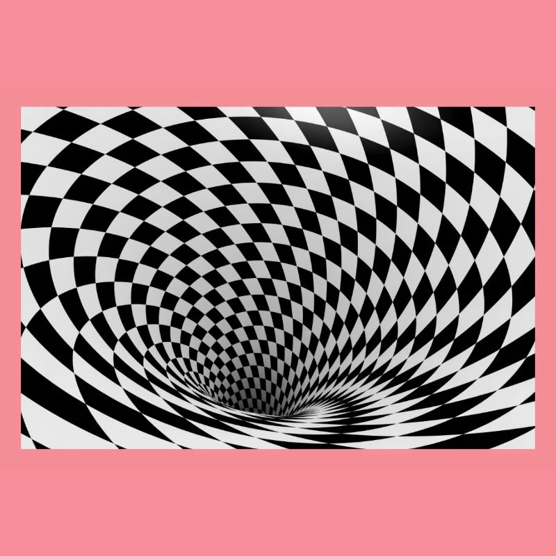 Hypnotic black and white vortex