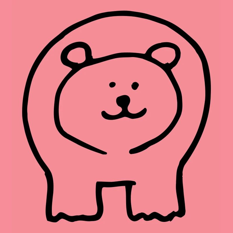 Bear printed 2 sides
