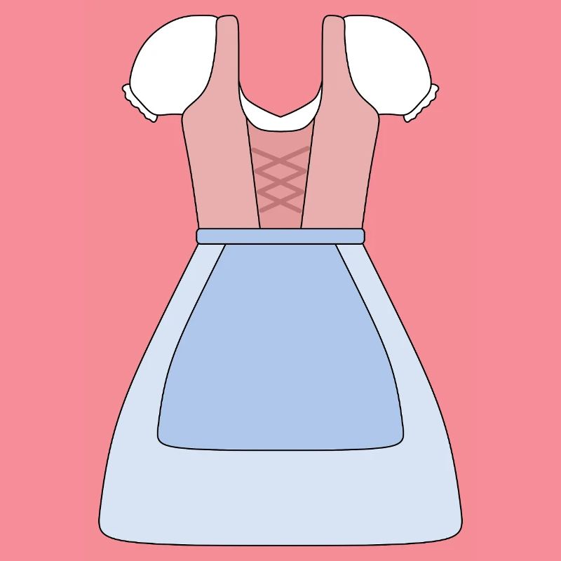 Conception de robe bavaroise traditionnelle Dirndl