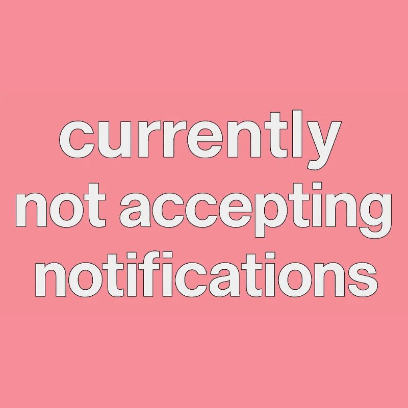 n’accepte actuellement pas les notifications