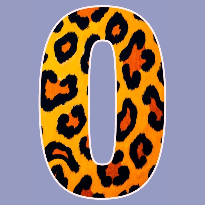 Leopard_Buchstabenmuster_ _O