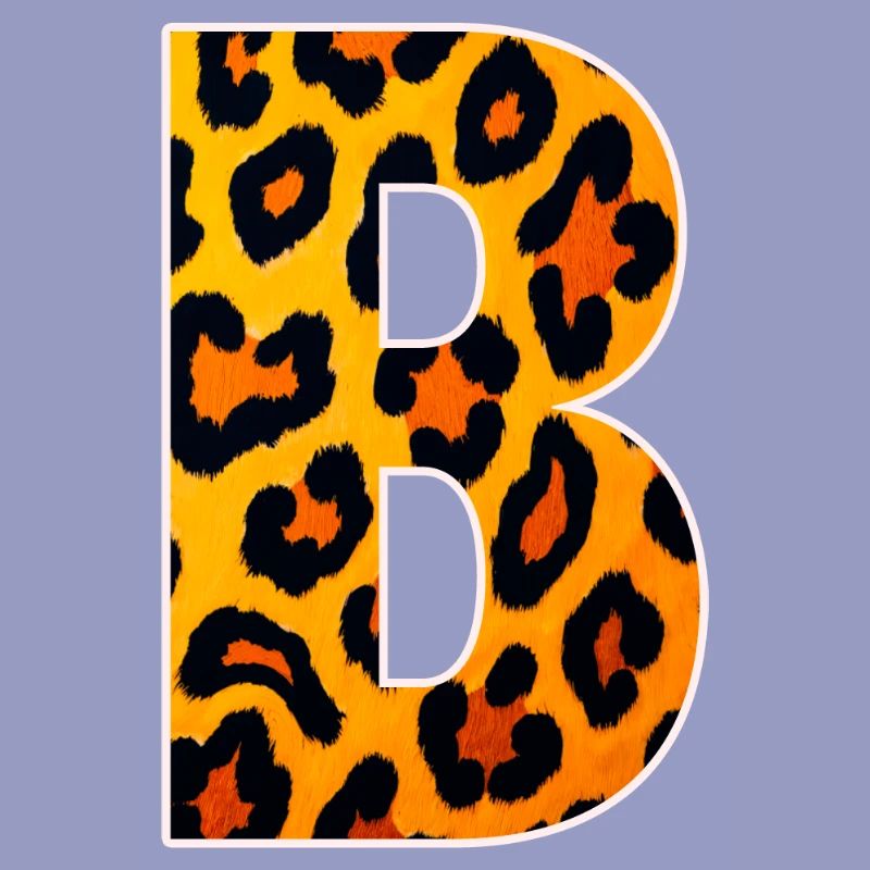Monogramme LeopardB en look léopard
