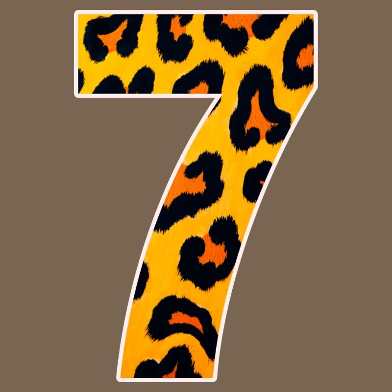 Leopard 7 Neon Pattern