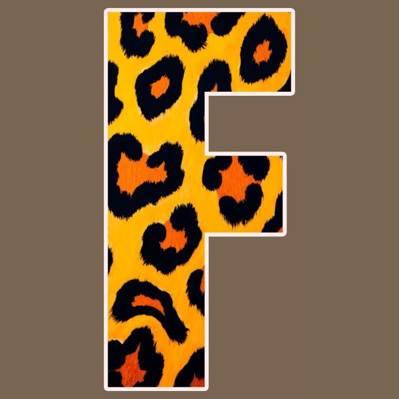 Leopard Effect Fire Orange Pattern